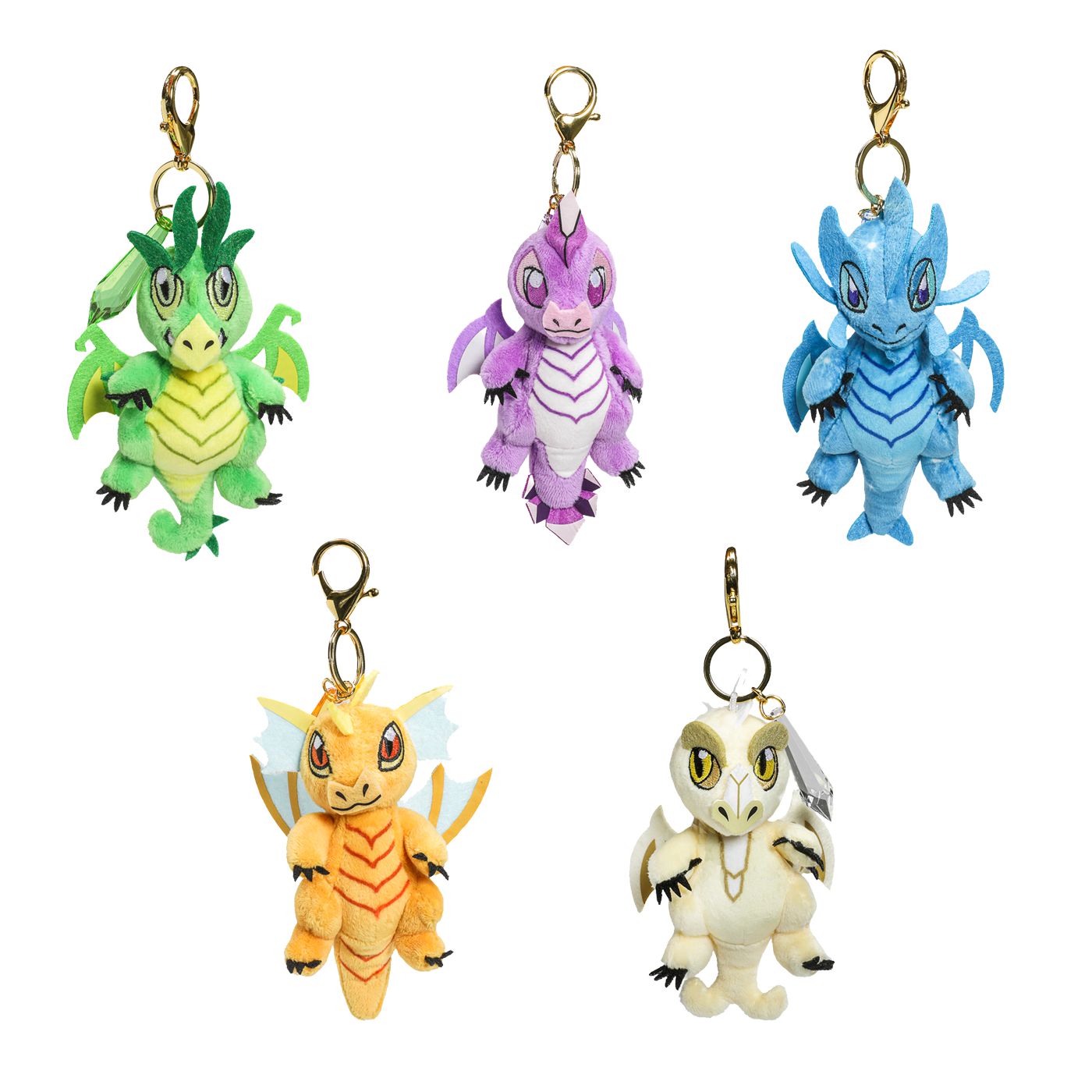 Dungeons & Dragons: 3" Plush Charms - Gem Wyrmling 50th Anniversary Display by Kidrobot